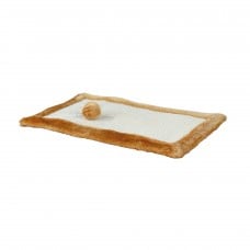 Trixie когтеточка для кошек коврик с игрушкой коричневая 55×35 см