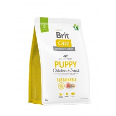 Brit Care Dog Sustainable Puppy корм для щенков с курицей и насекомыми 3 кг