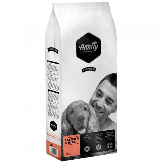 Amity Salmon & Rice сухой корм для собак с лососем и рисом 3кг