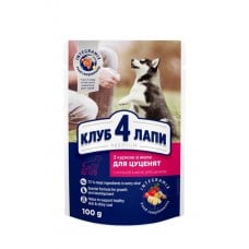 Club 4 Paws Puppies All Breeds влажный корм для щенков с курицей в желе 100 г