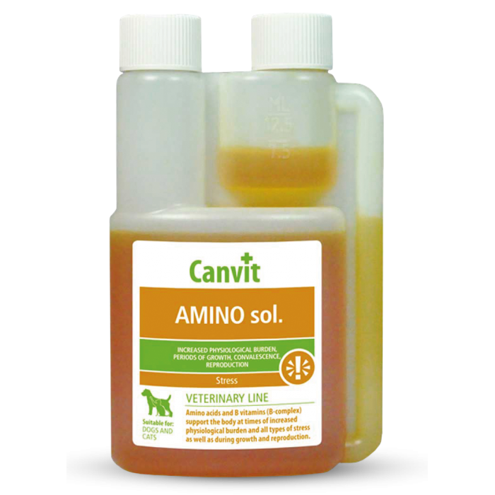Canvit Amino sol комплекс гидрофильных витаминов группы В, аминокислот, глюкозы и солей 30 мл
