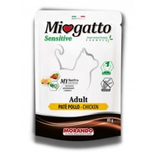 Morando Miogatto Sensitive Monoprotein влажный корм для кошек с курицей 85г*24шт