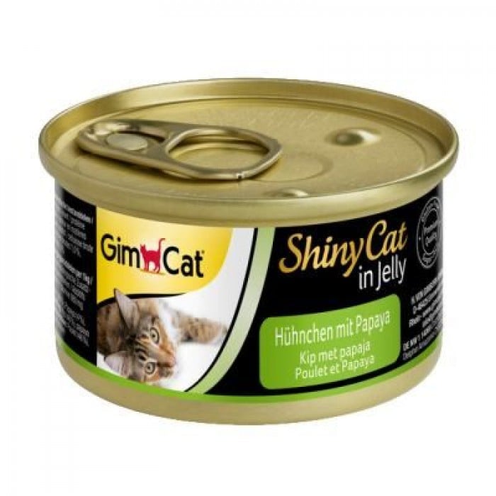GimCat Shiny Cat курица и папайя 70g