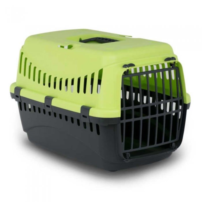 Bergamo Gipsy 1 Small Green переноска с пластиковой дверцей для кошек и собак до 6 кг (зеленая)