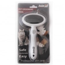 AnimAll Groom пуходерка для тварин розмір М (сіра)