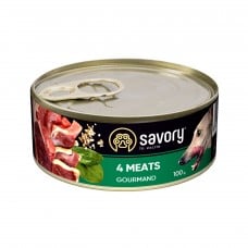 Savory Dog Gourmand 4 вида мяса 100g