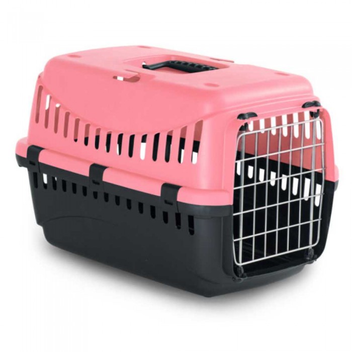 Bergamo Gipsy 1 Small Corall переноска с металлической дверцей для кошек и собак до 6 кг (коралл)