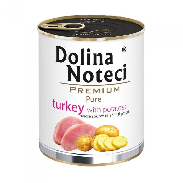 Dolina Noteci Premium Pure для собак аллергиков с индейкой и картофелем 800 г
