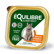 Equilibre & Instinct паштет для стерилизованных кошек с птицей и кабачком 85г*14 шт