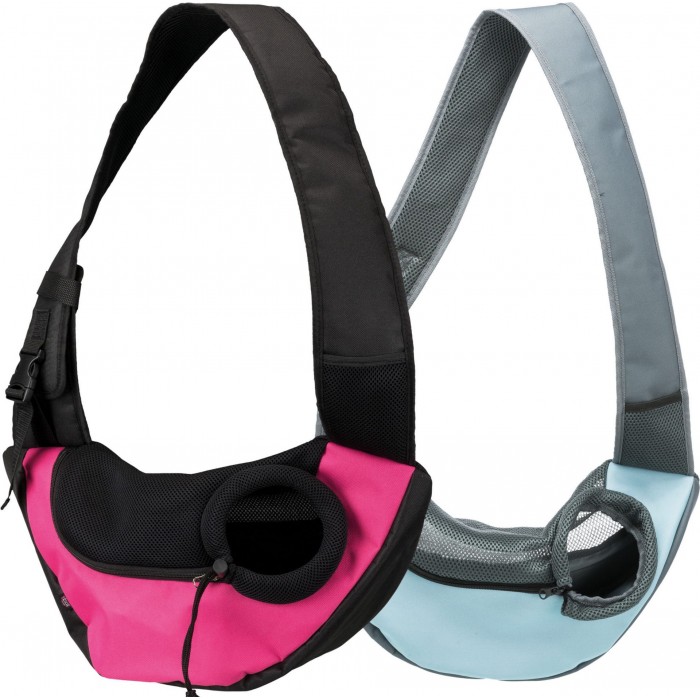 Trixie Sling Front Bag сумка-переноска для котів та собак рожева/чорна 50х25х18 см