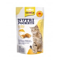 GimCat Nutri Pockets Cheese - подушечки с сыром и таурином для кошек 60г