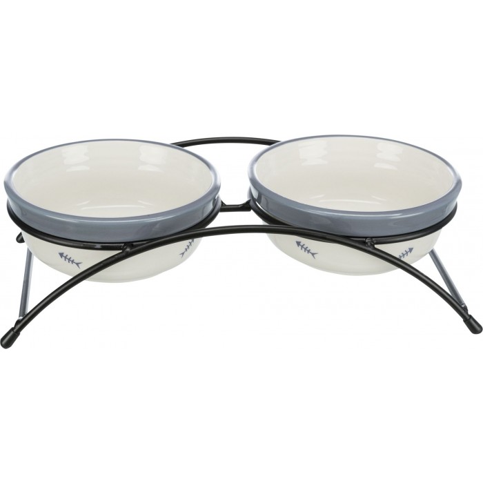 Trixie Eat on Feet керамические миски на подставке для котов 2 шт. 0,3 л/12 см