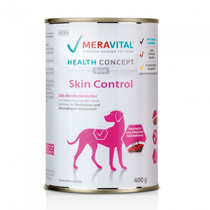 MERA MVH Nassfutter Skin Control при дерматозе и выпадении шерсти 0,4 кг