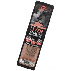 Alpha Spirit Dog Snacks Liver полувлажные лакомства для собак из печени 35г (кубики)