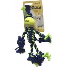 Croci игрушка для собак "Канатный человечек" (зеленый) 25 см
