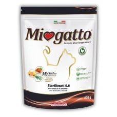 Morando Miogatto Sterilised сухой корм для стерилизованных котов с курицей 400 г