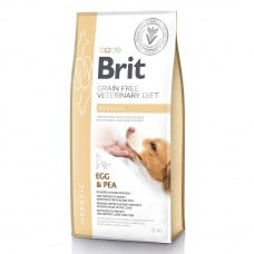 Brit GF VetDiets Dog Hepatic сухой корм для собак с яйцом, горохом, бататом и гречкой 12 kg