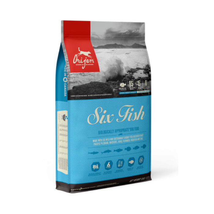 Orijen Six Fish Dog сухий корм для собак з рибою 2 кг