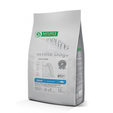 Nature's Protection Superior Care White Dogs Grain Free with Herring Adult Small Breeds с белой шерстью 1,5 кг