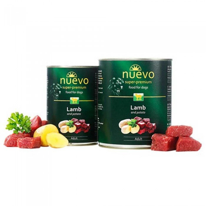 NUEVO ADULT паштет для взрослых собак с ягненком и картошкой 800 г