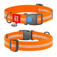 Collar WAUDOG Waterproof ошейник с QR паспортом и пластиковой фурнитурой для собак  S