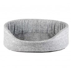 Пухнастики лежак для котів і собак малих порід (сірий) 44х30х13 см