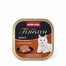 Animonda Vom Feinsten Adult with Chicken liver влажный корм с куриной печенью для кошек 100 г