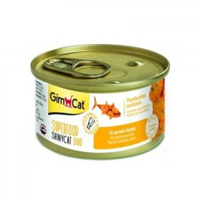 GimCat Shiny Cat SUPERFOOD тунец и тыква 70g