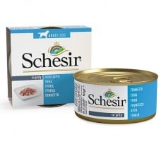 Schesir Tuna влажный корм для взрослых собак с тунцом в желе 150 г