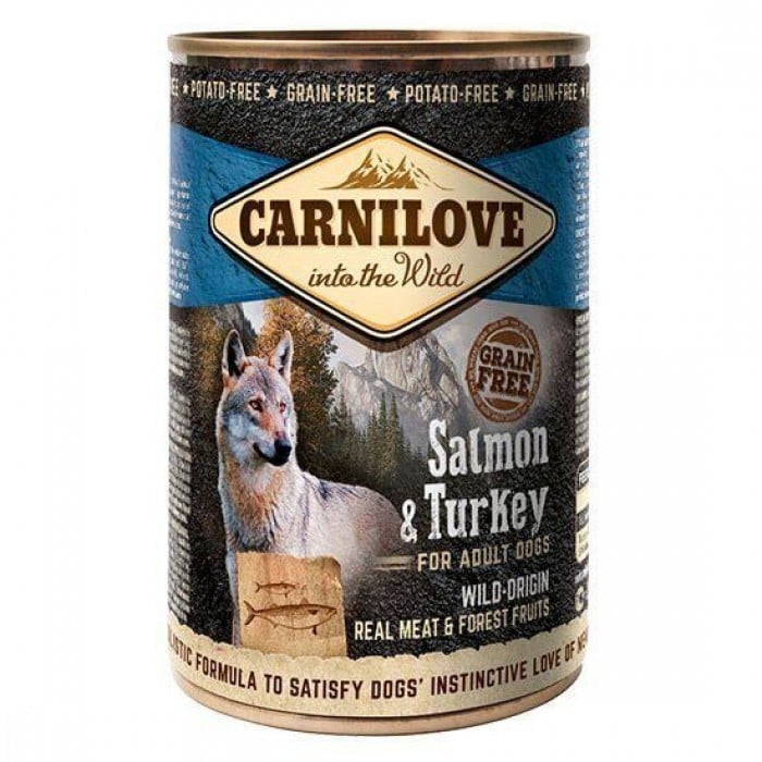 Carnilove Dog с лососем и индейкой 400 g