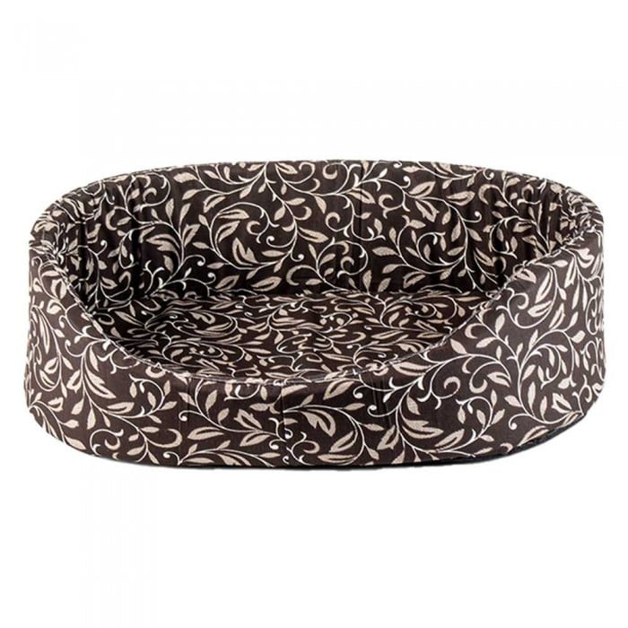 Пухнастики лежак для кошек и собак малых пород (шоколад) 44х30х13 см