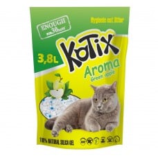 Kotix Green Apple силикагелевый наполнитель для котов с ароматом зеленого яблока 3,8 л  