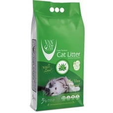 VanCat Aloe Vera бентонитовый наполнитель для котов с ароматом алоэ вера 5 кг