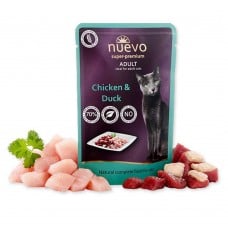 NUEVO ADULT влажный корм для котов с курицей и уткой 85 г