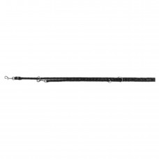 Trixie Cavo поводок-перестежка для собак мини и средних пород черного цвета размер: S-M 2м/12мм