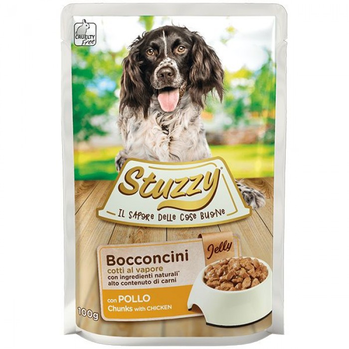 Stuzzy Dog Chicken влажный корм для собак с курицей в желе 100г*24шт