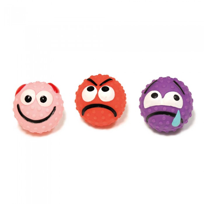 Croci игрушка для собак "Мяч-смайлик" с пищалкой 6,5 см
