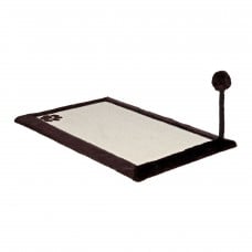 Trixie кігтеточка для котів килимок з м'ячиком на пружині темно-коричнева 70×45 см