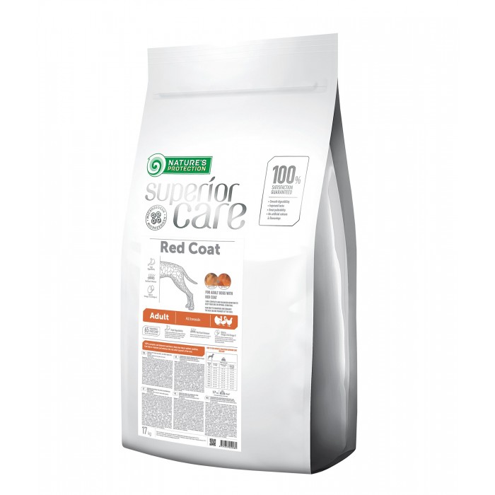 Nature's Protection Superior Care Red Coat Adult All Breeds для собак с рыжей шерстью 17 кг