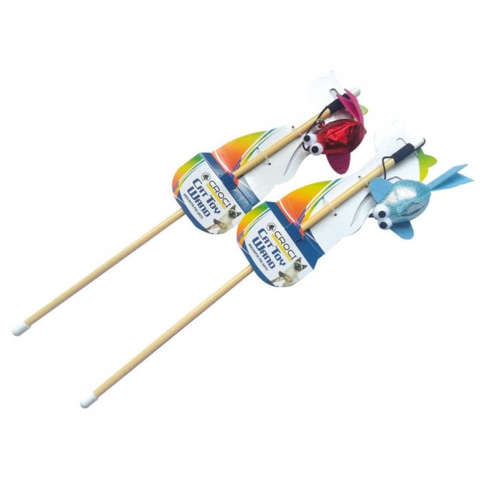 Croci игрушка Дразнилка с рыбкой для кошек 46 см