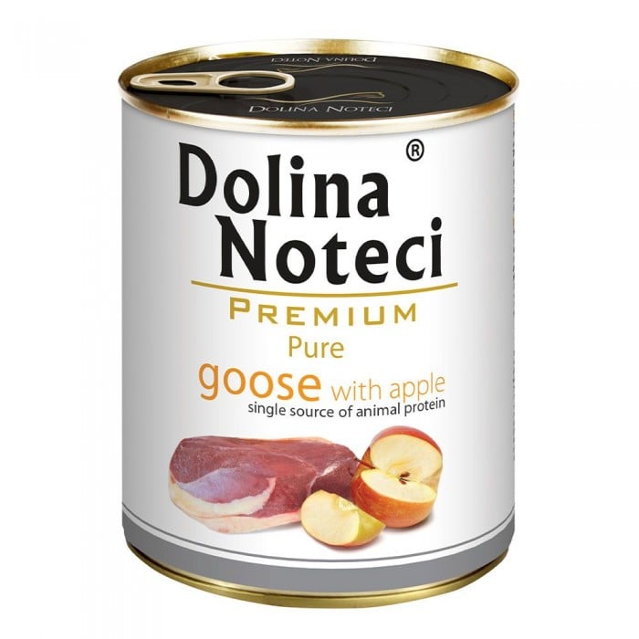 Dolina Noteci Premium Pure собак аллергиков c гусем и яблоками 800 г