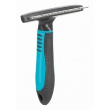 Trixie расческа-грабли с длинными вращающимися зубцами для длинношерстных собак 10х15см