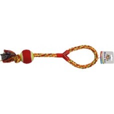 Croci игрушка для собак "Канат с ручкой и мячиком" 43 см