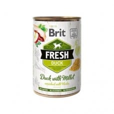 Brit Fresh Duck with Millet с уткой и пшеном для собак 400g