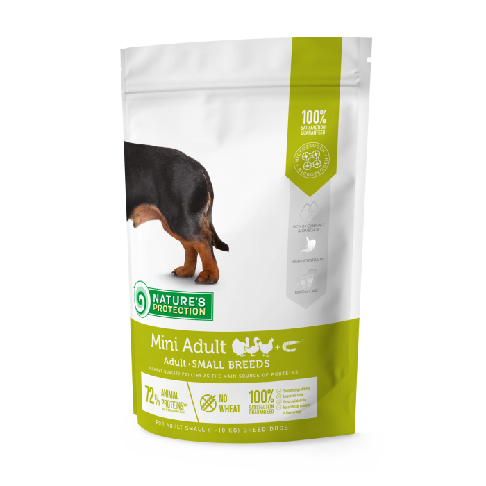 Nature's Protection Mini Adult Small Breeds сухой корм для взрослых собак малых пород 0,5 кг