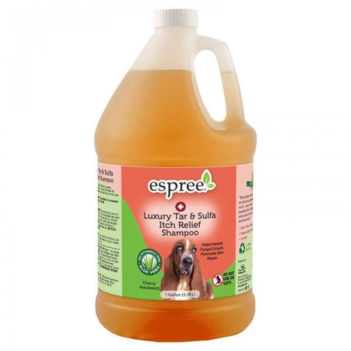 Еspree Luxury Tar & Sulfa Itch Relief шампунь с серой и дегтем для собак 3,79 л