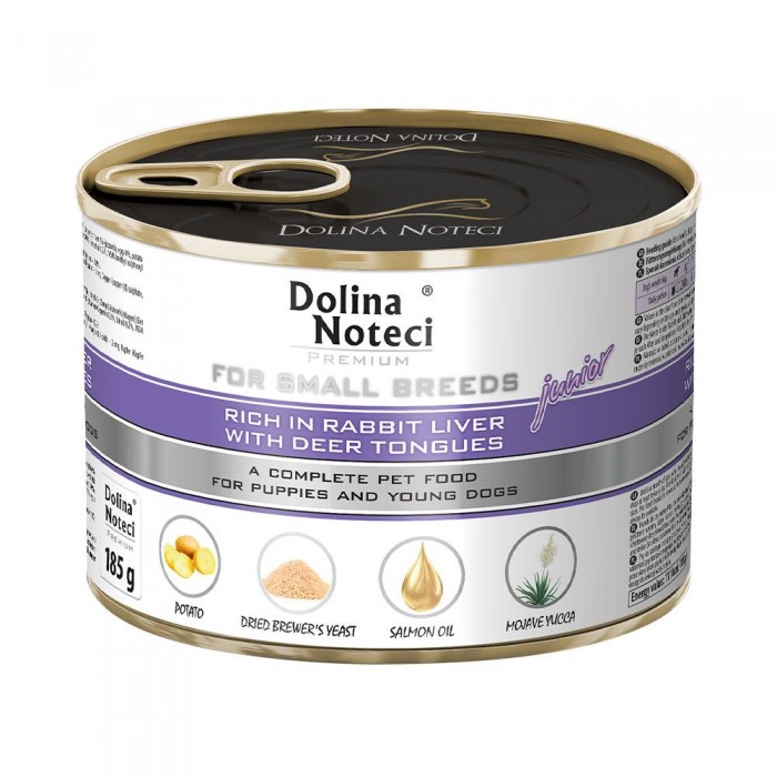 Dolina Noteci Premium влажный корм для щенков с печенью и языком 185 г