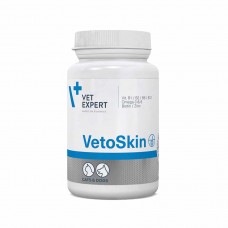 Vet Expert VetoSkin пищевая добавка для здоровья кожи и шерсти у кошек и собак 60 капс.