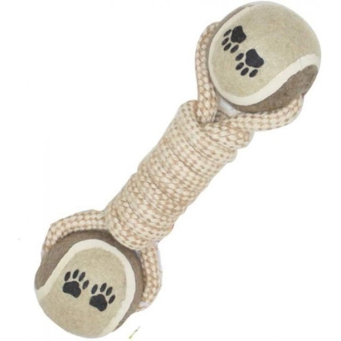 Croci Eco игрушка для собак "Канат сплетенный с мячами" 6х34 см