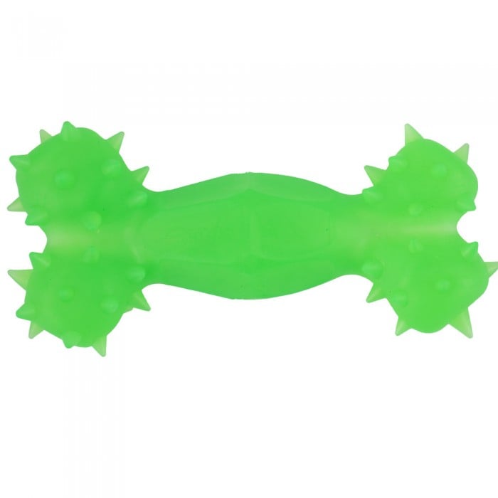 AGILITY игрушка для собак косточка с отверстием (зеленая) 12 см